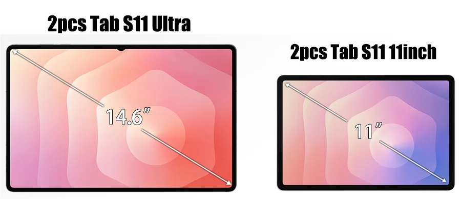Für Samsung Galaxy Tab S11 Ultra gehärtetes Glas Displayschutzfolie auf Samsung Galaxy Tab S11 Ultra Zubehör 2025 9H Film – Detail 3