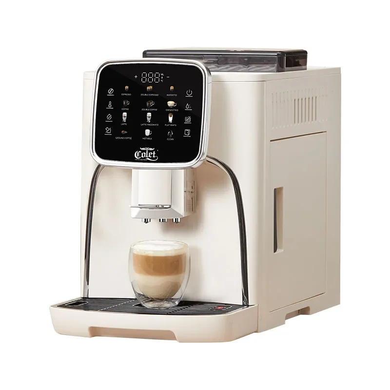 

10 Coffee Drinks One Touch Get Cappuccino Fully Automatic Two Cups Coffee Machine