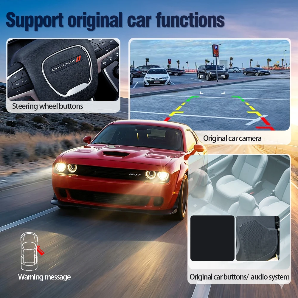 Afbeelding 6: AUTOTOP Draadloze Linux CarPlay Interface Box voor Dodge Challenger JCUV Journey Viper Ram Android Auto Retrofit Decoder Kit Wi-Fi