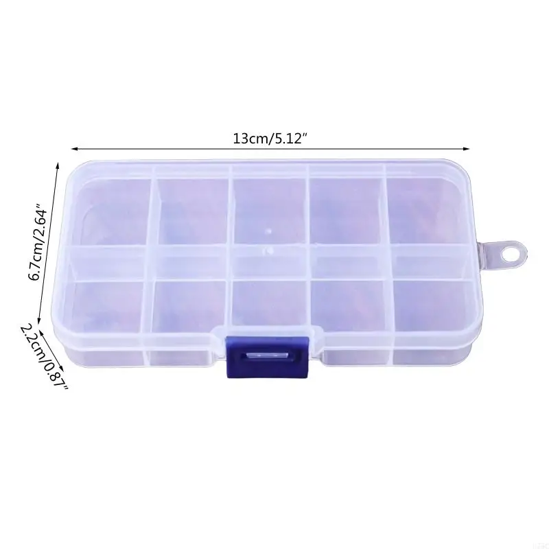 U75C 10 Grids Clear Plastic Box с регулируемыми разделителями для Stitch
