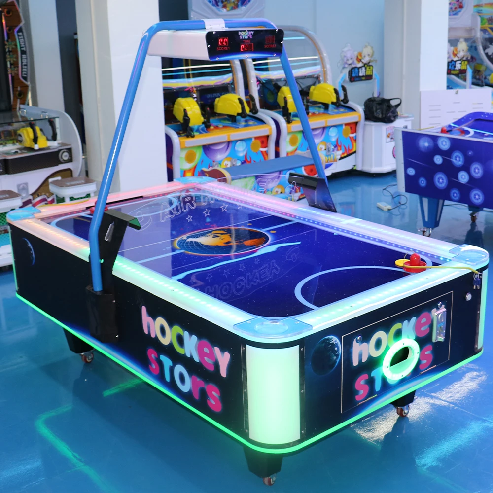 

Newest Indoor Electric Air Hockey Game Machine 2-player Coin-operated Sport Game Attractive Design Hockey Star Arcade Table