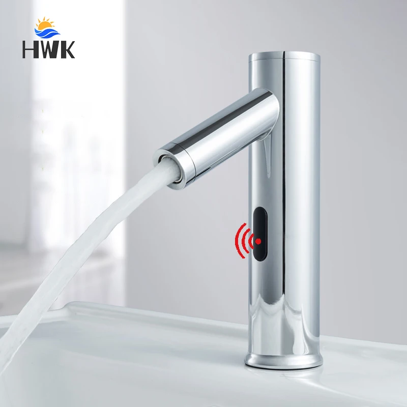 

Bathroom Infrared Induction Basin Faucet.Cold Hot/Single Cold Water Smart Sensor Sink Faucet.Deck Mounted Touchless Mixer Tap.