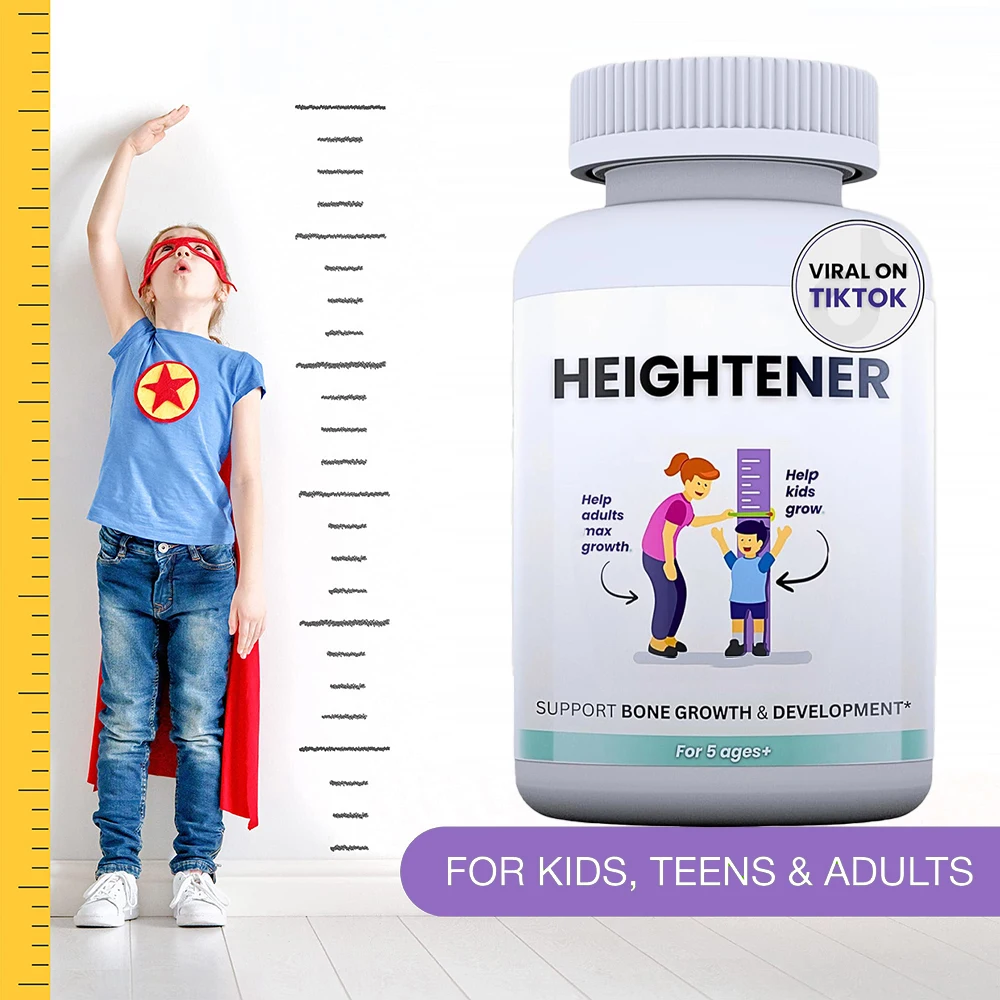 Height Growth Capsules for Kids, Teens and Adults, Grow Taller Height Supplement to Increase Bone Strength, Height Pills