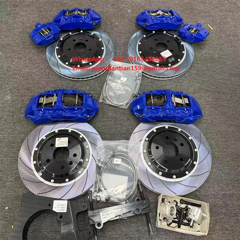 Factory Custom GT6 GT4 EPB Brake Caliper Kit with 380mm Slotted Brake Discs for Passat  Tiguan  Touareg   Audi A4