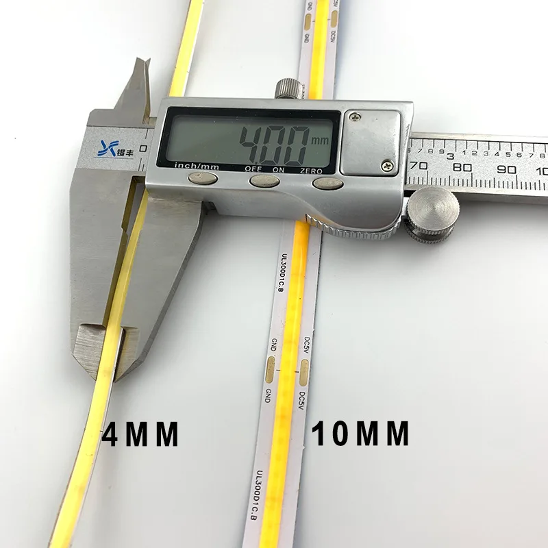 4mm Flexible COB LED Strip Light  Tape Lighting 12V 480leds Ra 90 3000K 4000K 6000K