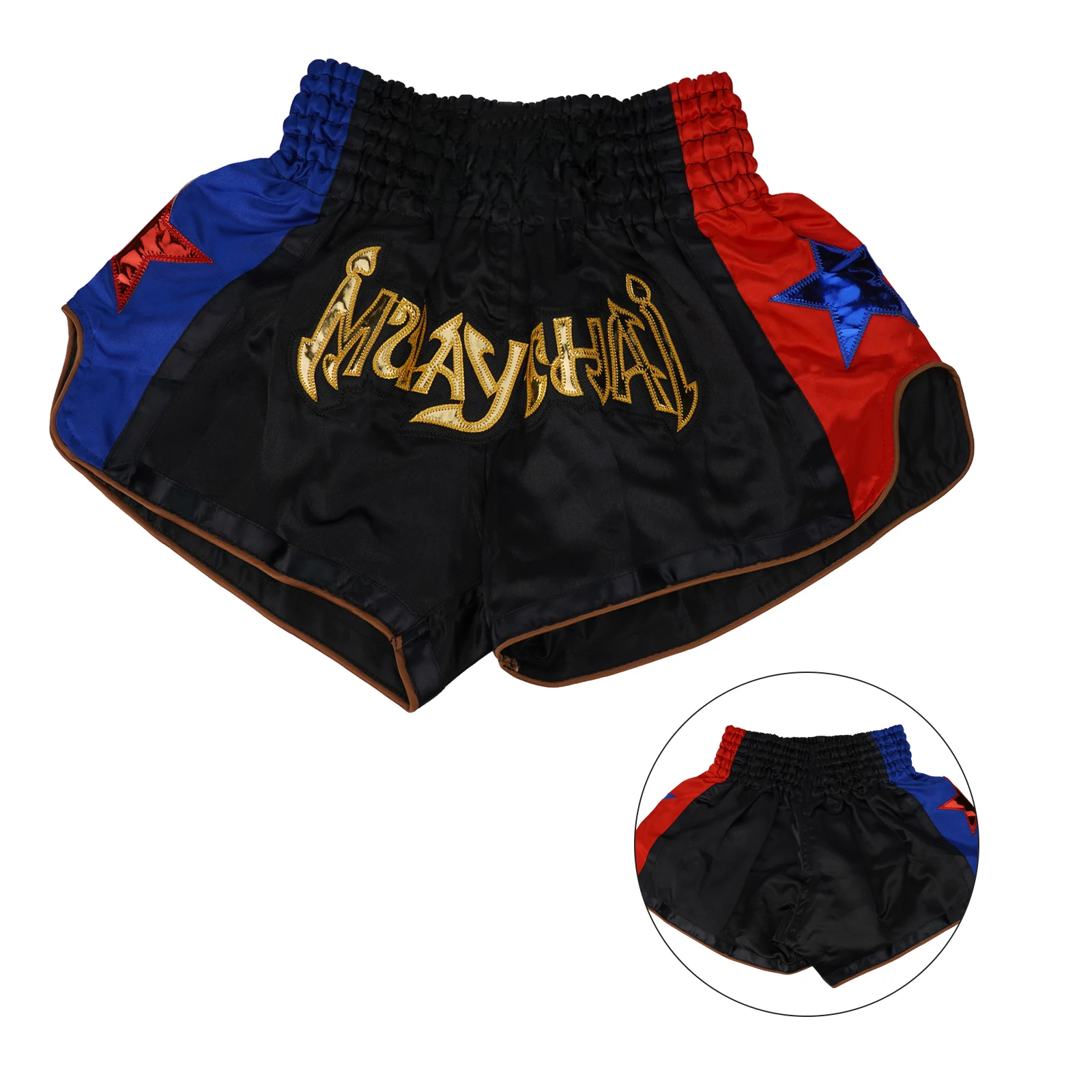 للأطفال والكبار شورت الملاكمة التايلاندية المطرزة فنون الدفاع عن النفس الملابس للملاكمة التايلاندية والتايكوندو-التدريب