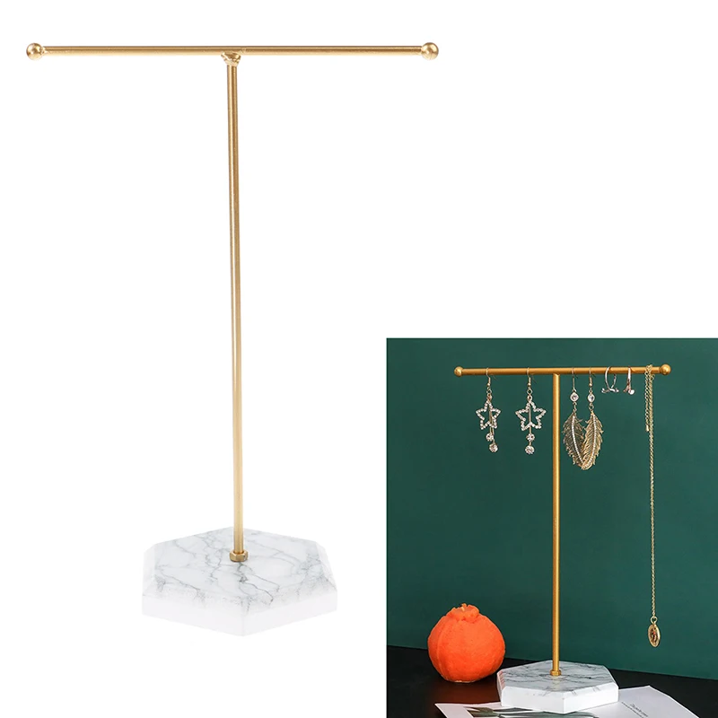 

T-shaped Earrings Ring Necklace Watch Pendant Shelf Jewelry Display Stand