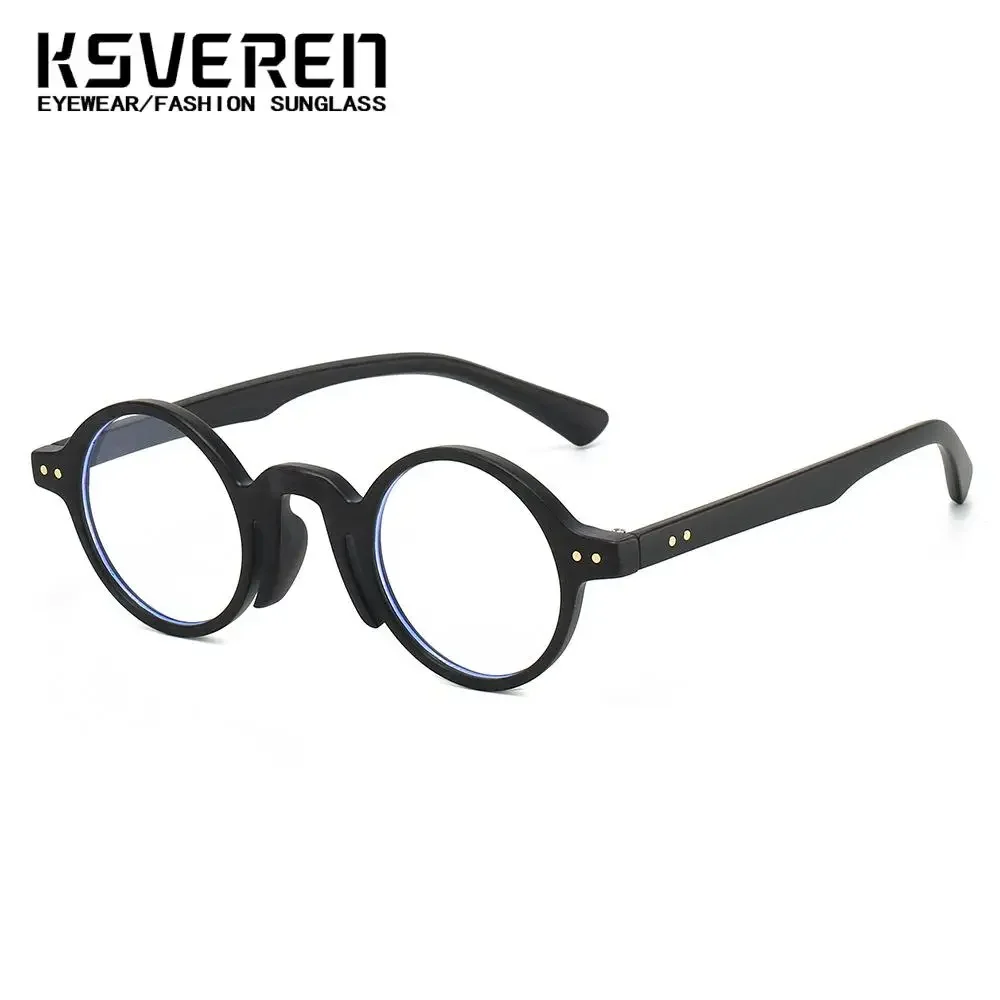 Anti Blue Light Round Retro Reading Glasses Men Women Designer Classic Clear Lens Presbyopic Eyeglasses Customizable Optical Len