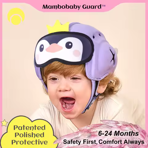 Mambobaby Guard Hat Penguin Safe Anti-Shock Baby Helmet Toddler Head Protector Infant Headgear Learn Crawl Walk for Bump Fall