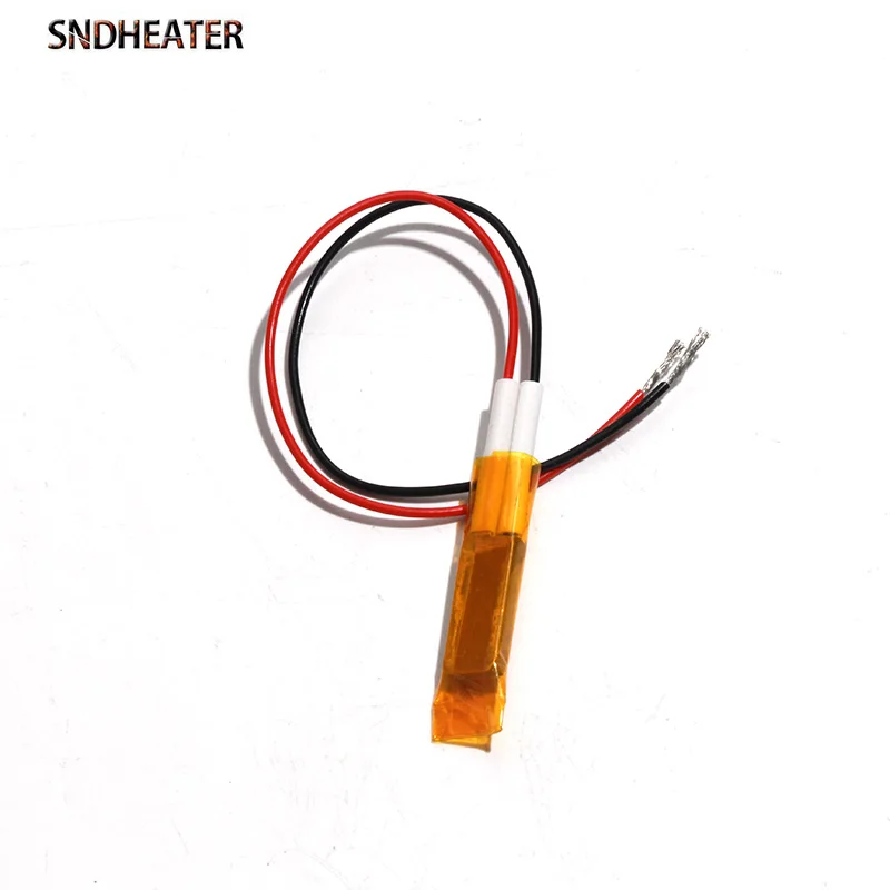 SNDHEATER PTC Insulating Thin Film Temperature Thermistors Heating Element 18x8x3mm 12V/24V 60C/80C for Hair Iron 2pcs/lot