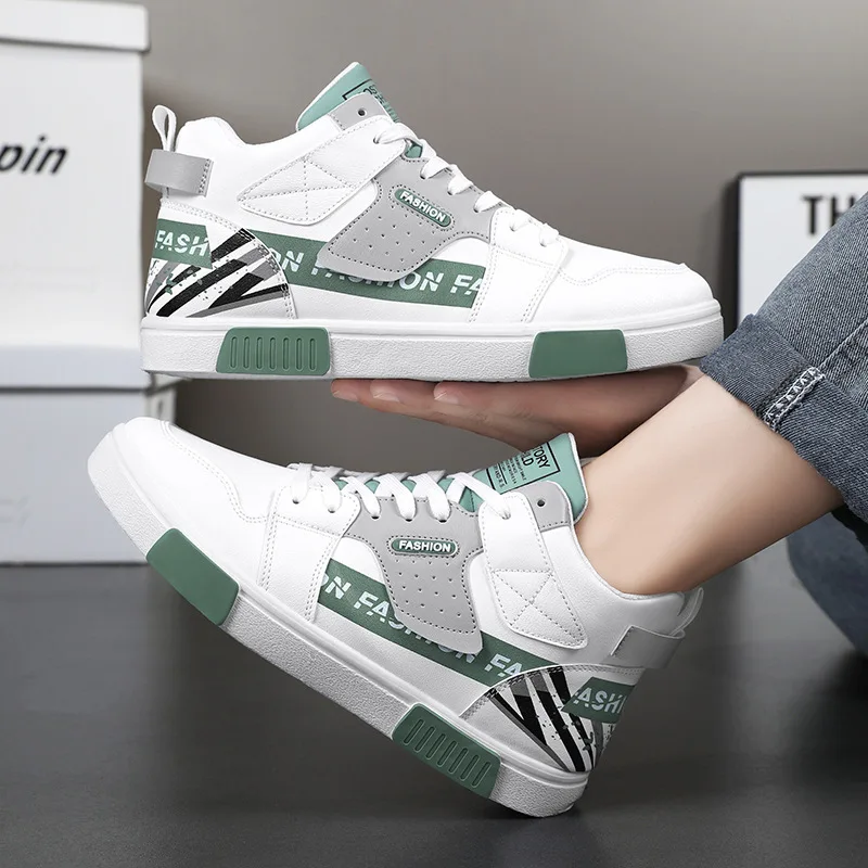 Men Casual Shoes Classic New Fashion Flat Breathable Sneakers Light Shoes Male Tennis Sneaker White Business Travel Footwear - Image 2