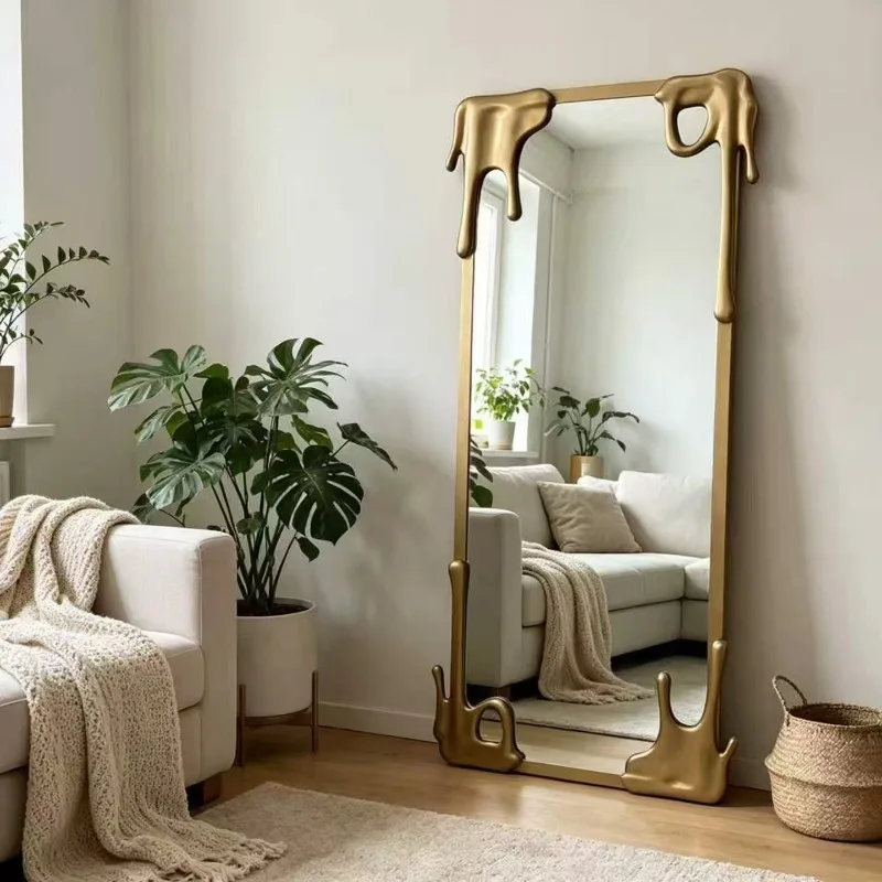 Standing Bedroom Mirror Moving Modern Living Room Bathroom Girls Full Body Long Luxury Men Mirror Funky Espelhos Home Products
