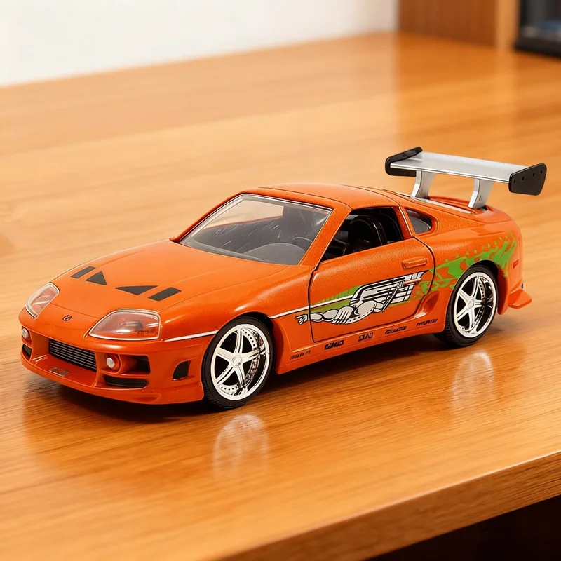 1:32 GR Supra alliage classique film modèle de voiture de sport moulé sous pression en métal piste Raing véhicules modèle de voiture Simulation Collection enfants cadeaux
