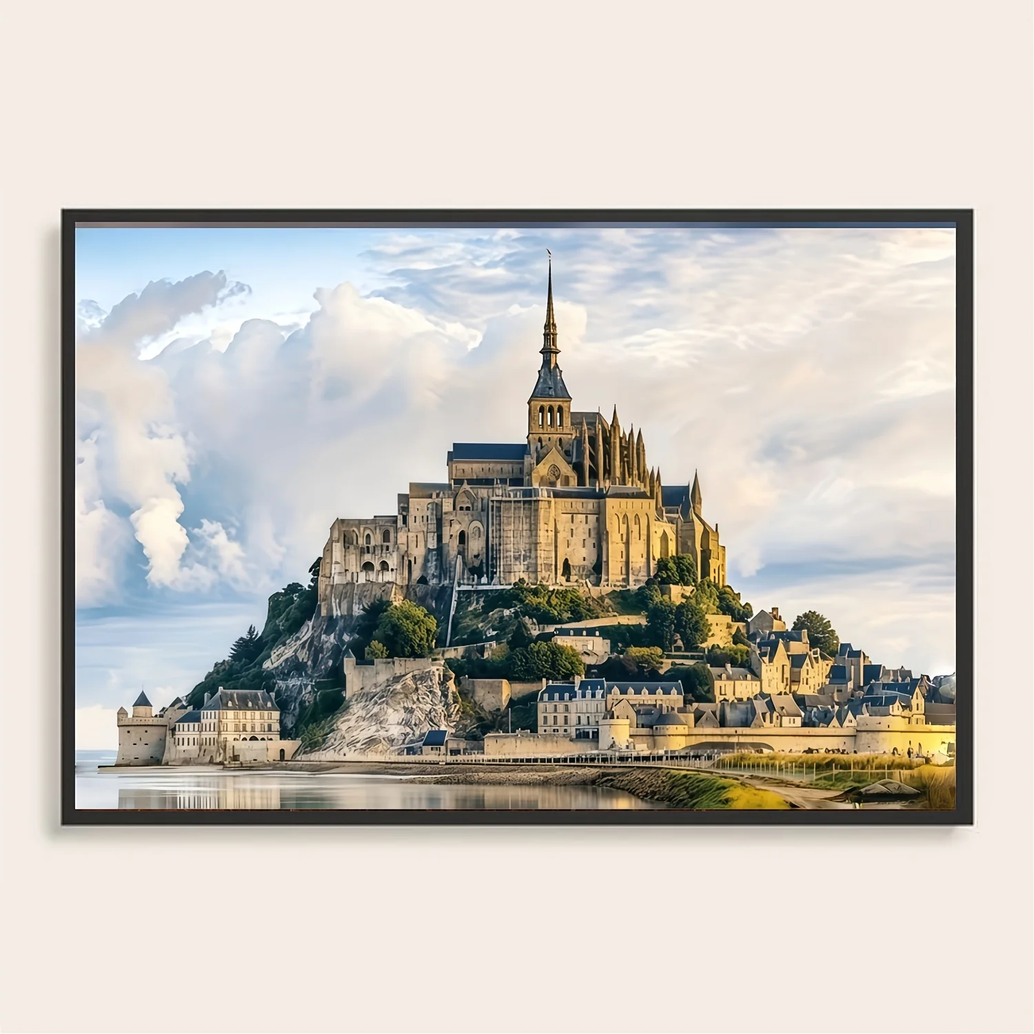 

500/1000/1200/2000PCS Puzzle Saint Michel Mountain Monastery Jigsaw Modern Home Wall Decor Holiday Gifts Educational Toys