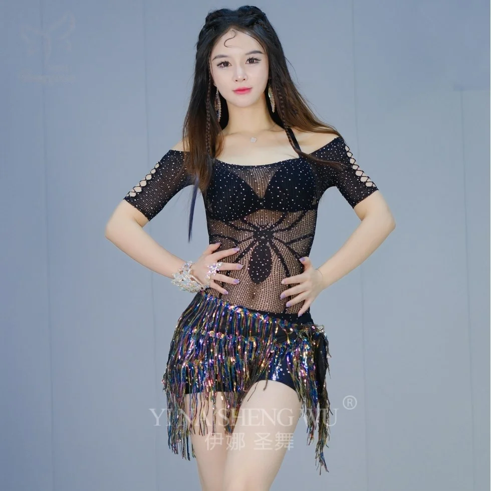 Pas do tańca brzucha dla kobiet, w stylu bohemy, z frędzlami, trójkątny szal na biodra, orientalny pas do ćwiczeń tańca, kurtyna do tańca.