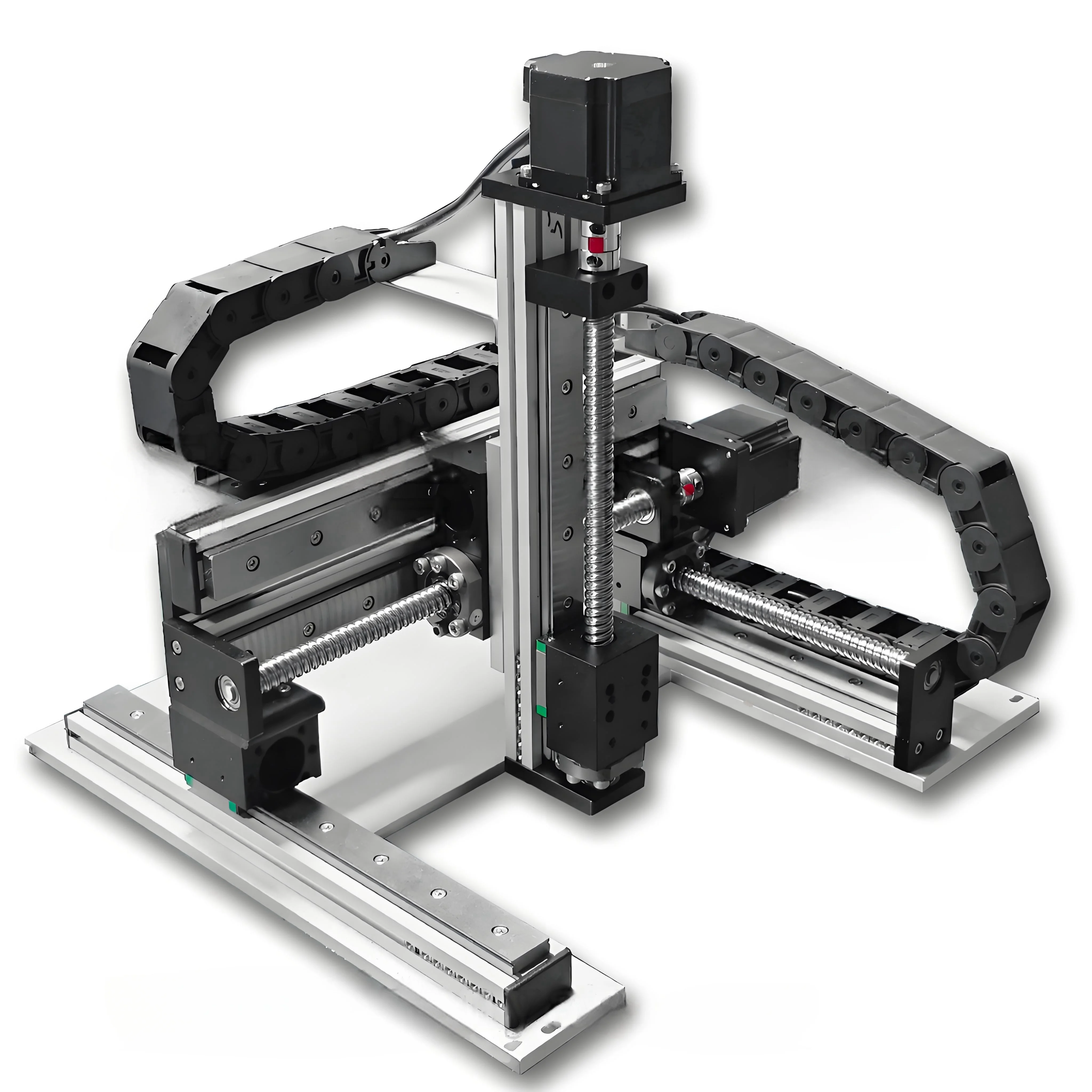 روبوت XYZ المرحلة الخطية CNC راوتر بمحركات 3 محاور جسرية روبوت الحركة الخطية الكرة المسمار دليل السكك الحديدية