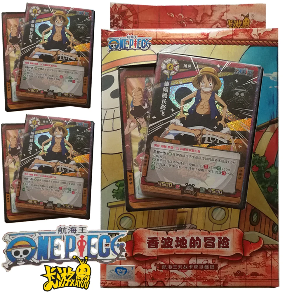 

Kayou ONE PIECE Collection Card For Children Monkey D.Luffy Cavendish Bartolomeo Hot Blooded Anime Limited Game Card Kids Toys