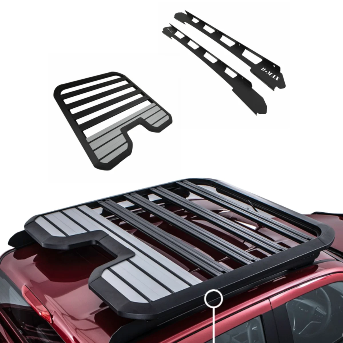 

CAR ROOF RACK ROOF PLATFORM FLAT PLATFORM ROOF BASKET in Aluminium Perfect FIT for D-MAX 2019+
