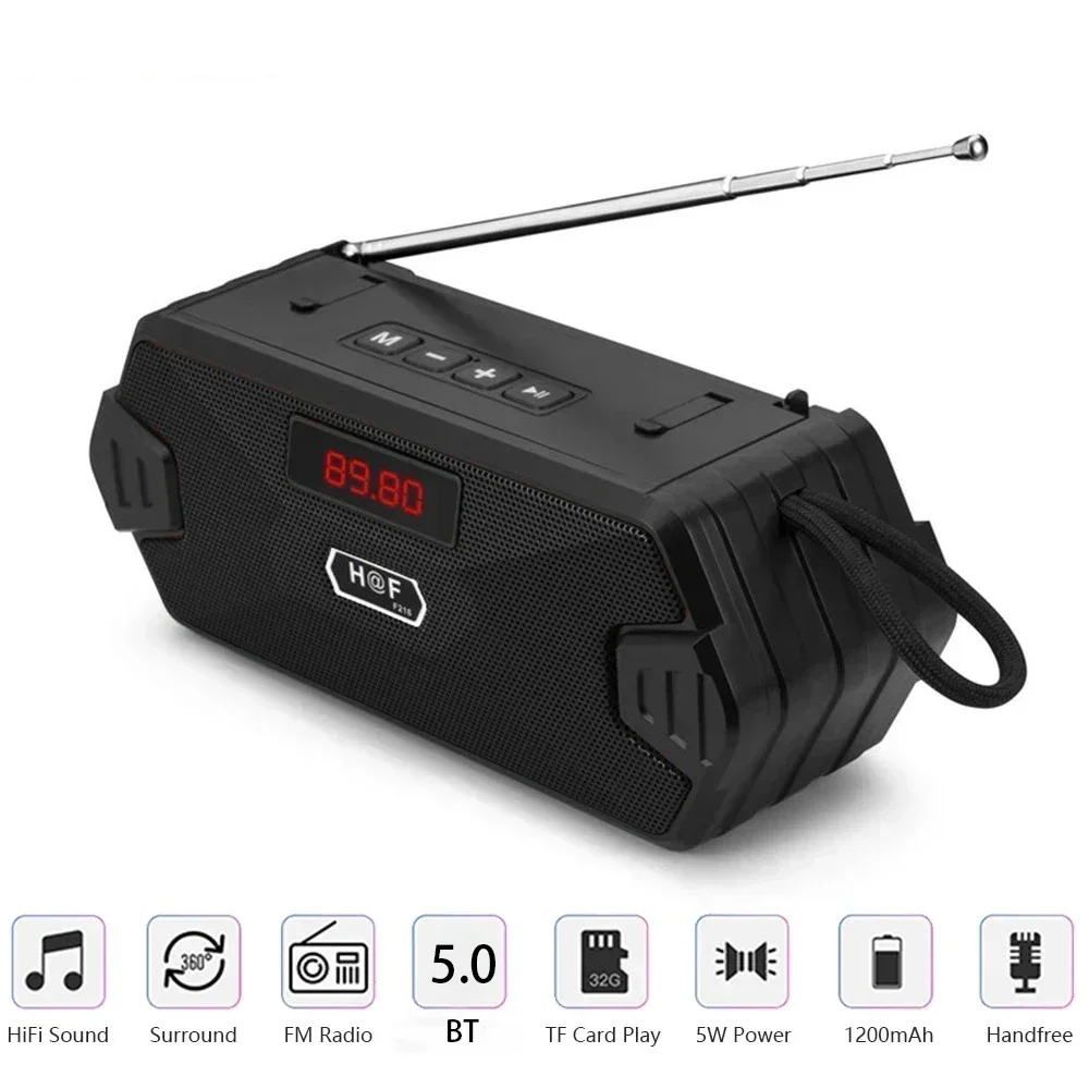 Pop Portable Wireless Bluetooth-compatible Speaker Bass Column Outdoor USB Speakers With FM Radio AUX TF MP3 For Phone