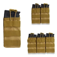 Pochette tactique en nylon pour magazines simple/double/triple à ouverture supérieure, accessoires de tir et de chasse pour airsoft 3
