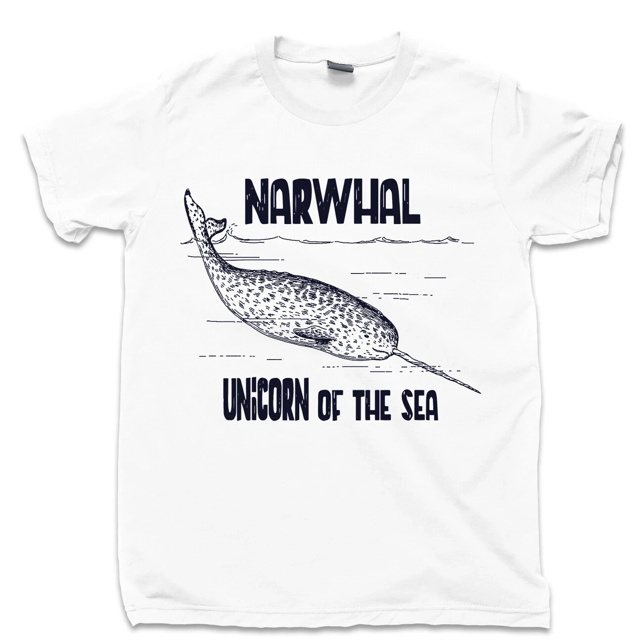 S-5XL Narwhal Wildlife Humpback Killer Whale Orca Dolphin Porpoise Fishing Tee Breathable and Soft Fashionable Men's Clothing
