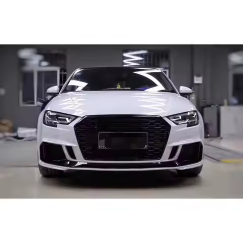 For Audi A3/S3 8V 2017 2018 2019 Car Front Bumper Grille Honeycomb Racing Grill Auto Parts Hood Mesh Grid Body Kits