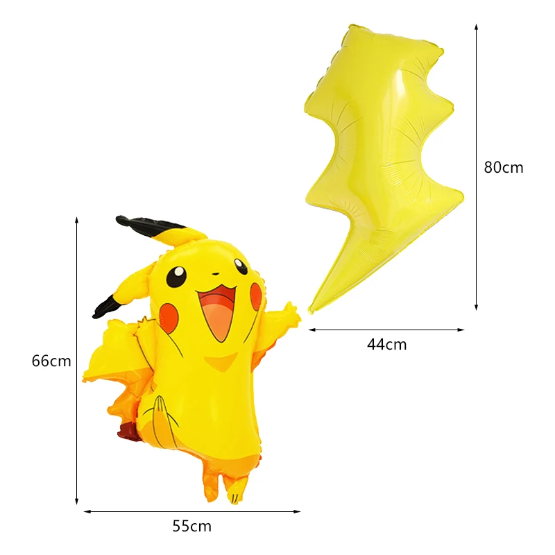 Pikachu Verjaardagsfeestje Decoratie Achtergrond Banner Voor Kinderen Aluminiumfolie Latex Ballon Wegwerp Servies Kinderen Cadeau