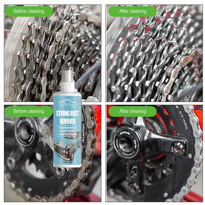

Motorcycle Rust Remover Revitalizing Spray for Car Wheels & Metal Surfaces, Strong Decontamination, Smooth & Reliable