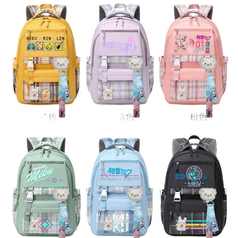 初音ミク-アニメグッズ-漫画-かわいい-学生-スクールバッグ-カワイイ-2d-女の子-コンピューター収納-旅行バックパック-ギフト
