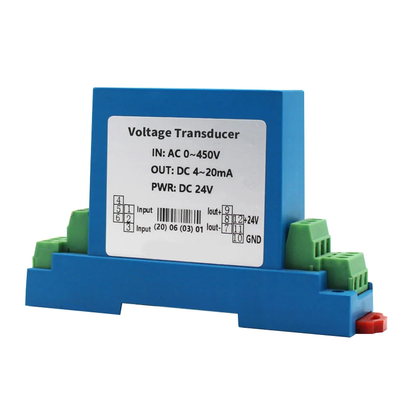 Imagem -03 - Transmissor Monofásico de Tensão ca Saída Analógica 01500v 05v 420ma Sensor de Alta Tensão