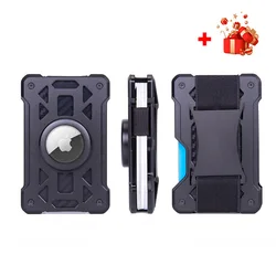 Portatarjetas de crédito para Apple Airtag, Billetera con insignia, Clip de dinero, funda de Billetera Inteligente, Rfid de negocios, nueva Cartera