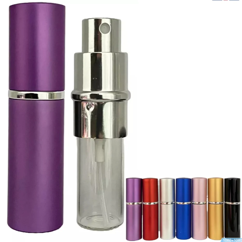 5ml nachfüllbare Mini-Parfümzerstäuber-Sprüh flasche leere Glas parfum flaschen Aluminiums prüh gerät für unterwegs