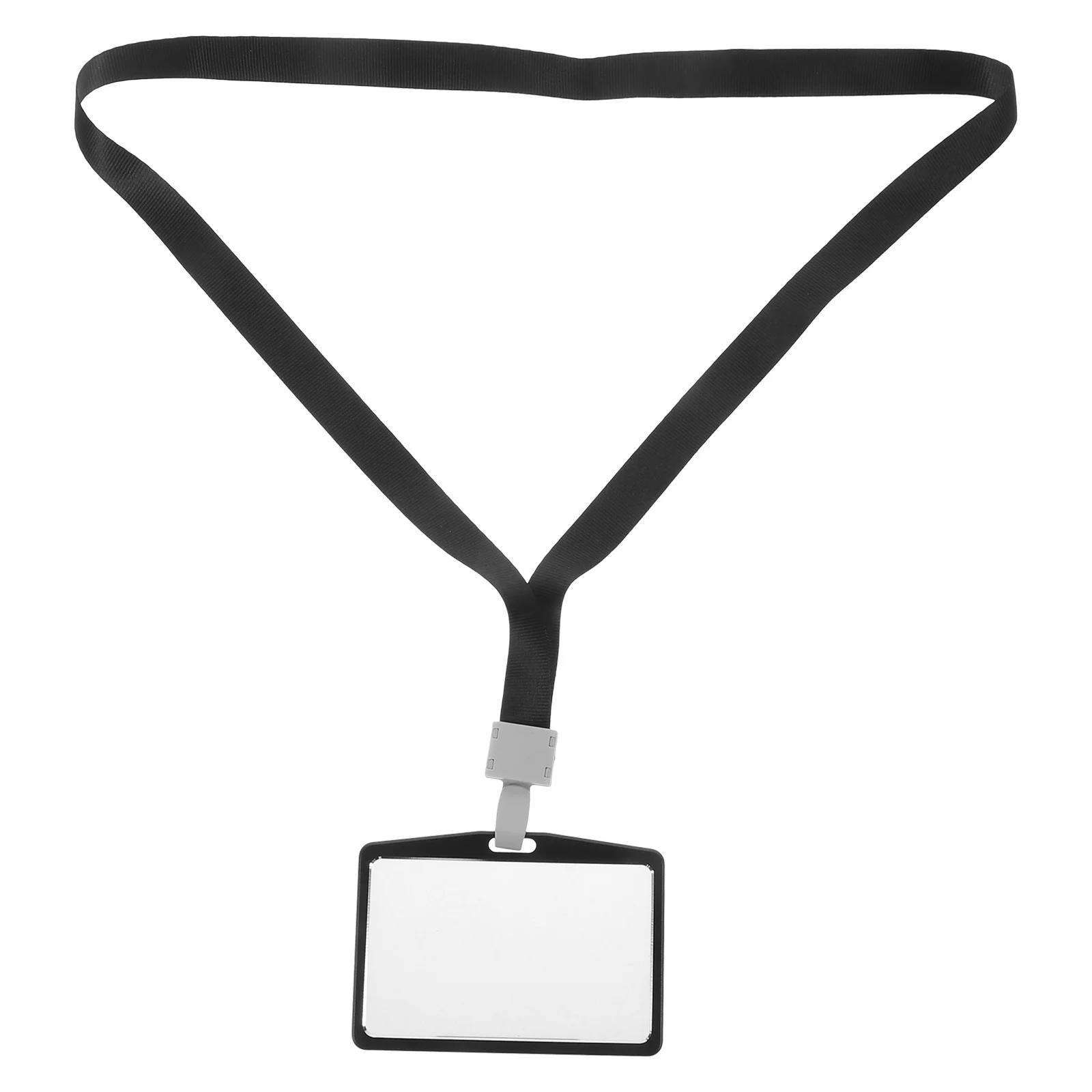 1 مجموعة حامل بطاقة سبائك الألومنيوم انفصال الحبل المضادة للخدش معرف شارة حامي للطلاب المعلمين الممرضات عمال المكاتب #4