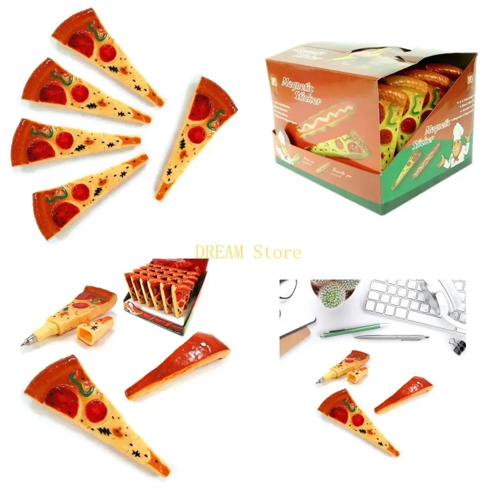 

5 ПК, пицца в форме шарики с магнитной наклейкой, написание пера подписи, лучшая продажа