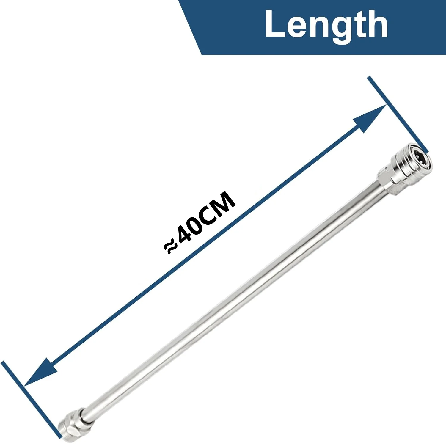 Stainless Pressure Washer Extension Wand 1/4