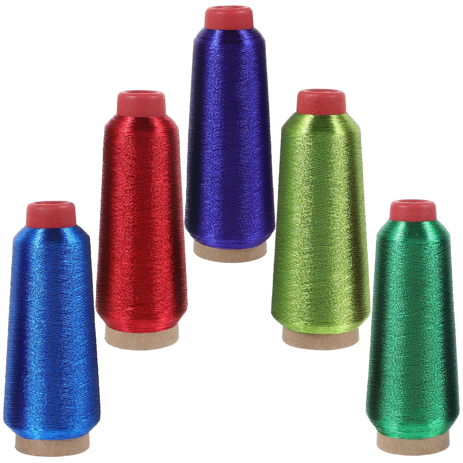 

5 Rolls Embroidery Thread Cross Stitch Embroidered Brothread All Purpose for Sewing Machine Cross-stitch