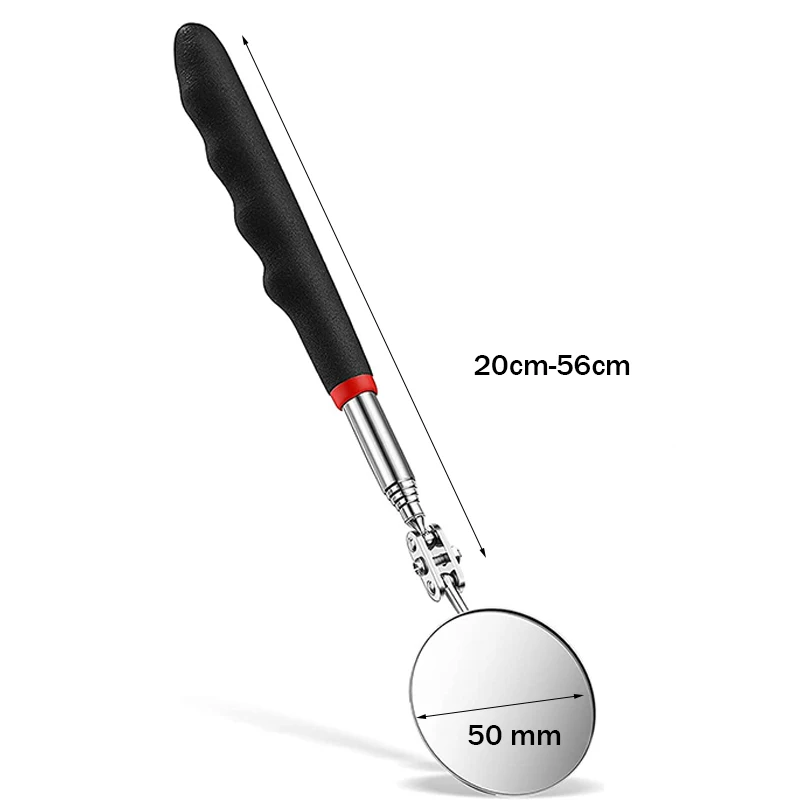 360 °   Inspectiespiegel LED-licht Telescopische spiegels Verleng mechanisch gereedschap Inspectiespiegel Telescopische handgreep Reparatiegereedschap