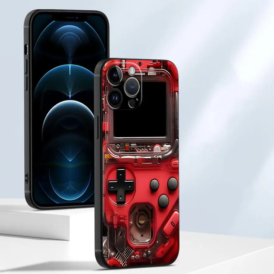 Funda blanda para Google Pixel 9a 6 Pro 6a 9 Pro XL 8 Pro 8a 7a 7 Pro patrón de máquina de juego