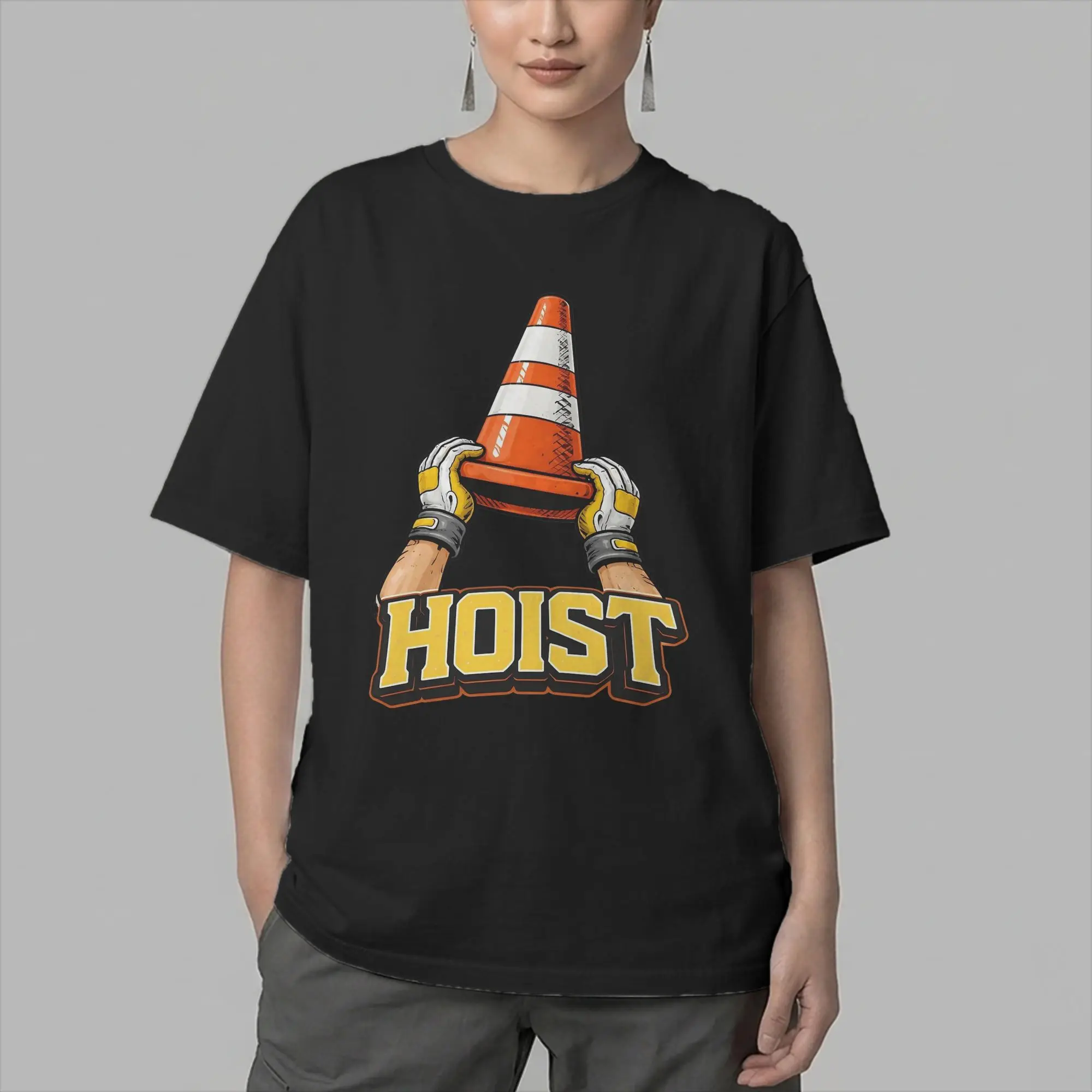 Hoist The Cone Funny Baseball T-Shirts for Men  Funny 100% Cotton Tees Round Collar Short Sleeve T Shirt Plus Size Tops