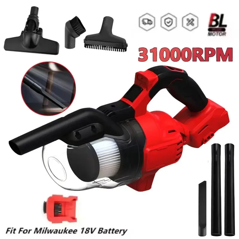 Brushless Handheld Vacuum Cleaner Cordless Home Floor/Carpet/Car/Pet Hair Clean for Milwaukee Battery