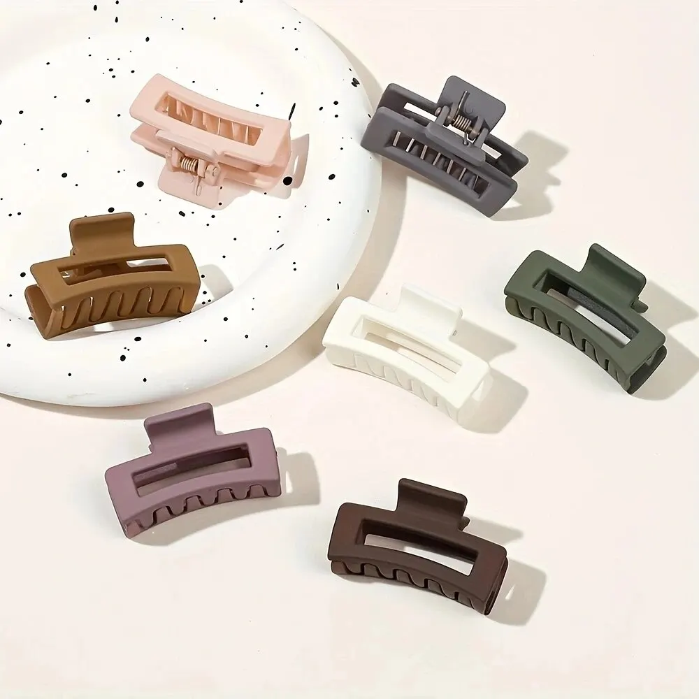 Multiple Colors of Square Jaw Clips,Hair Clips for Women and Girls, 1.6 in Small Non-Slip Hair Clips, Rectangular Claw Hair Clip