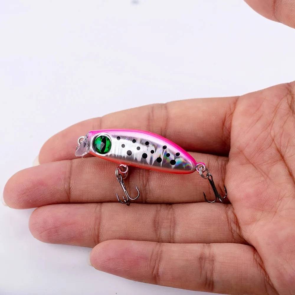 

40mm 2.8g Minnow Fishing Lure Slow Sinking Hard Bait Wobbler Crankbait Artificial Lure for Bass Trout Pike Perch