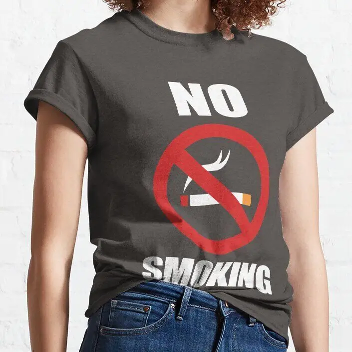 No Smoking Classic    Unisex summer T-shirt Cotton fashion couple clothes