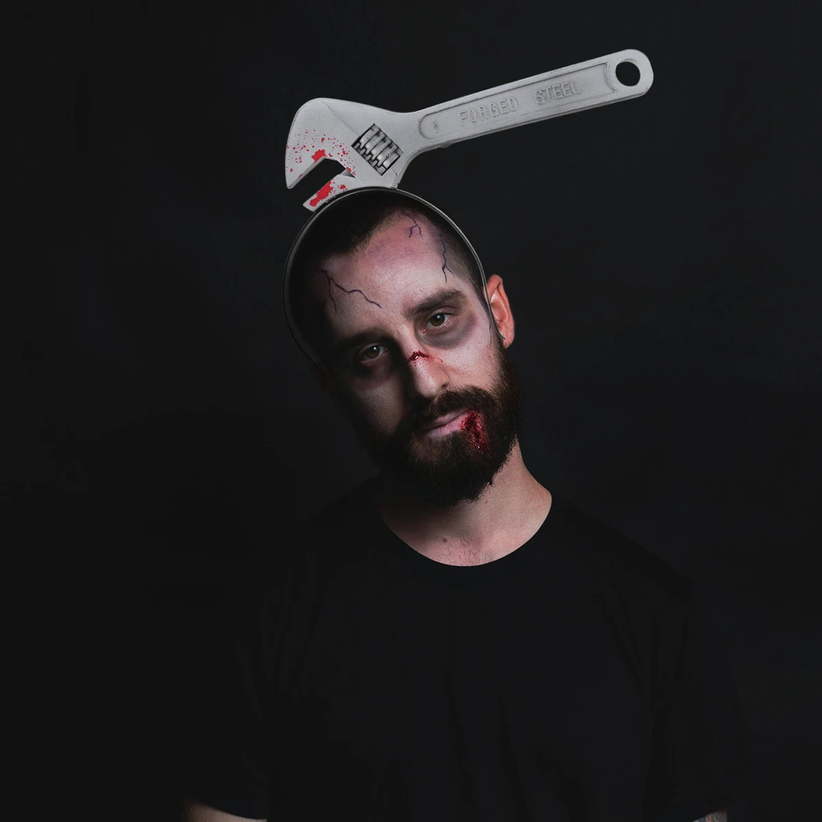 

2 шт., обруч для волос на Хэллоуин, гаечный ключ, повязка на голову, товары для розыгрышей, хитрый костюм, реквизит для взрослых, детей, украшение на Хэллоуин