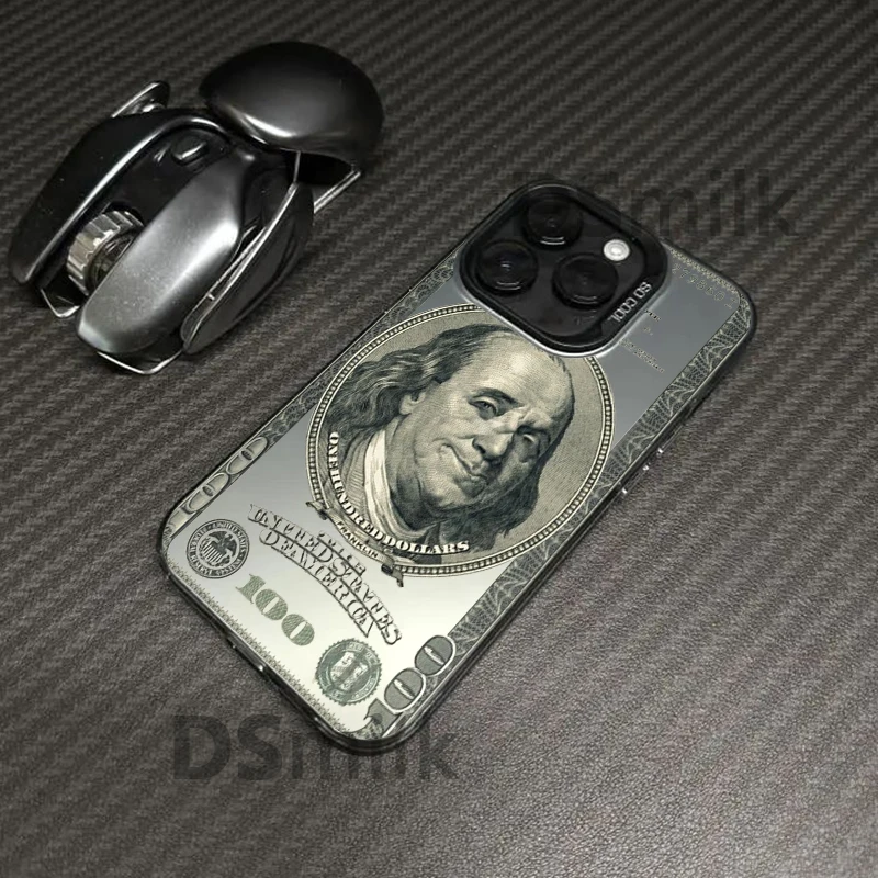 USD Dollar Beliebtes Design Handyhülle für iPhone 16 15 14 13 Pro 12 11 Pro Xs X XR Max Laser Hard PC+TPU Cases Back Cover-S620P1