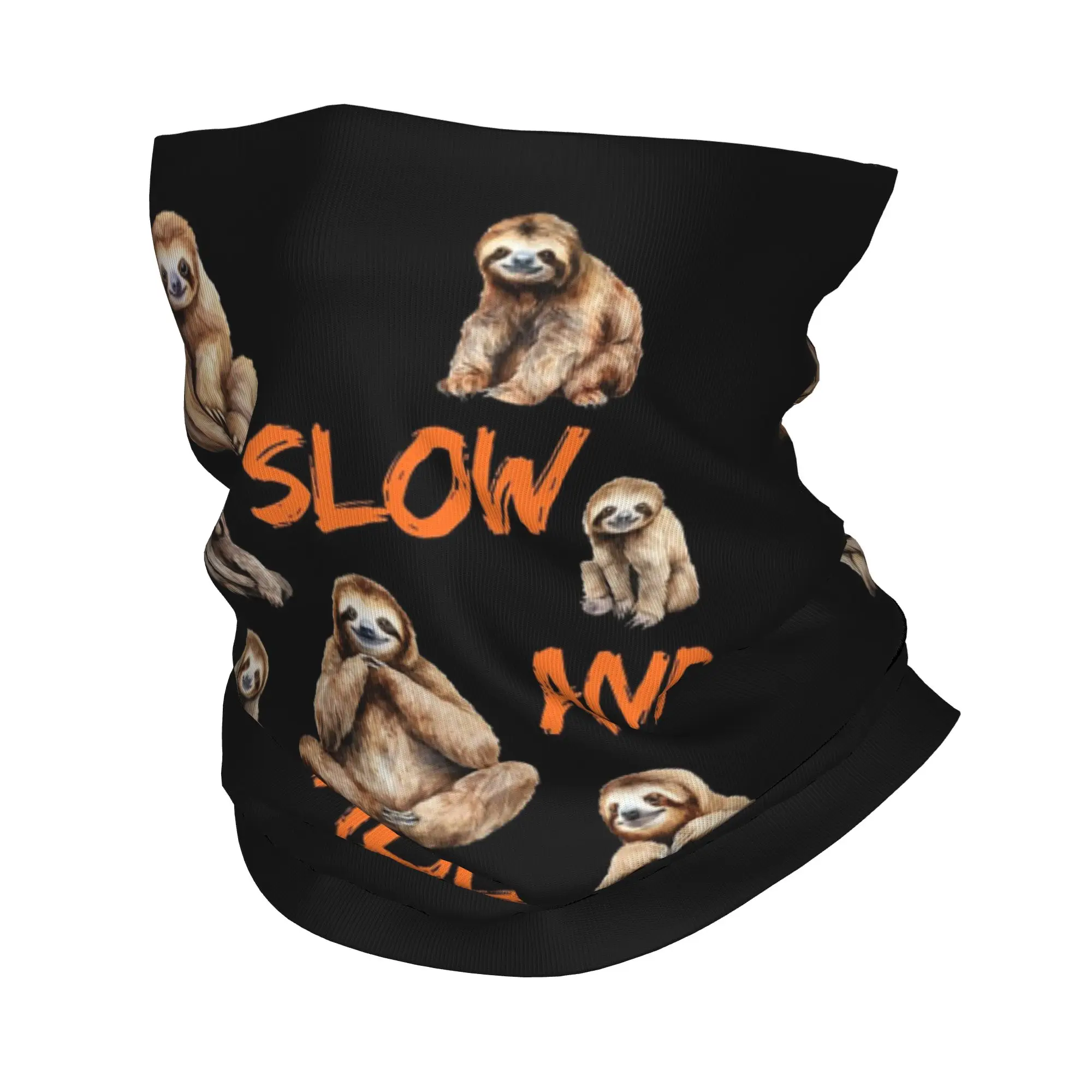 Sloths relaxing Bandana Neck Gaiter Printed Magic Scarf Multifunction Balaclava Outdoor Sports For Men Women Adult