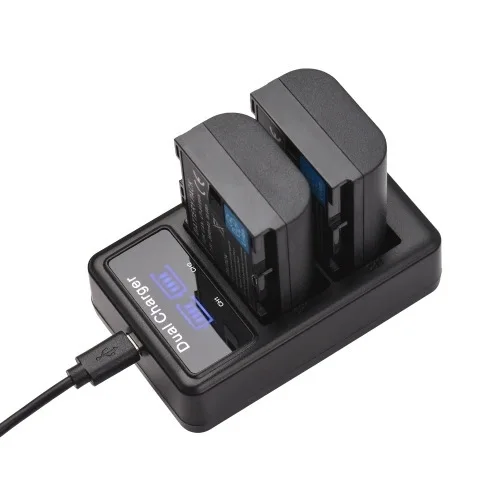 Akumulator 7800mAh NP-F960/NP-F970 do Canon LP-E6/LP-E6N USB-C z wytrzymałym ładowarką do Canon 5D/6D/7D/80D/R6/R5 |   Bateria