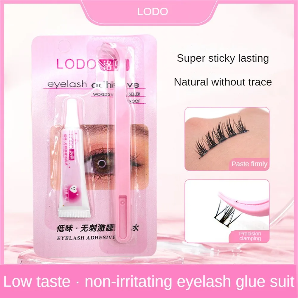 Eyelash Aid Eyelash Glue Makeup Tools Eye Eyelash Curlers Long Lasting Eyelash Glue Two Piece Set Mild And Hypoallergenic