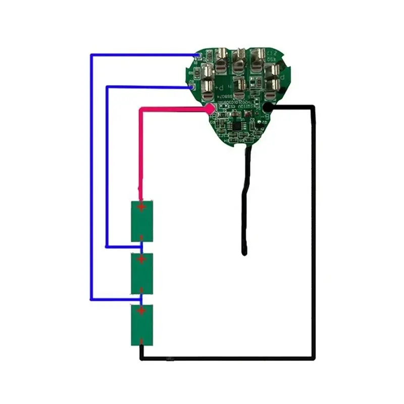 DT21 L1215 Li- Battery Plastic Case Box Charging Protection Board PCB for AEG Ridgid 10.8V 12V BS12C2 view 6