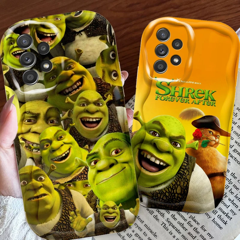 S-Shreks Movie Anime Cute For Samsung A55 A54 A53 A52 A35 A34 A33 A32 A25 A24 A23 A22 A21S A15 A13 A14 5G Wave Oil Back